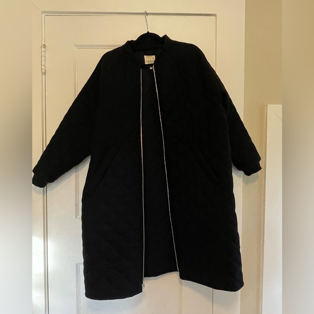 Black Wool Baba Coat from Shelter size Large